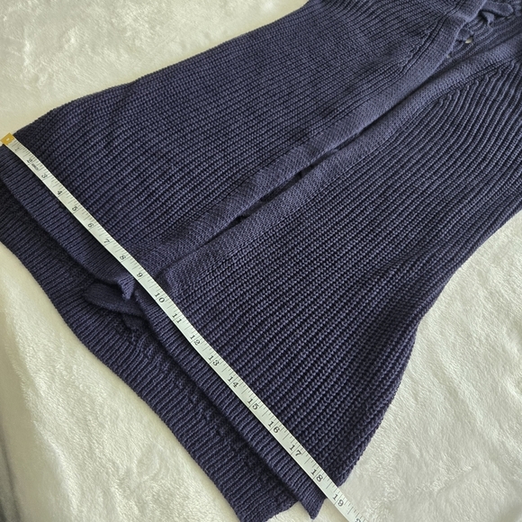 Pinque Women's Navy Lace Back Open Front Cardigan Sweater Small - Picture 9 of 10